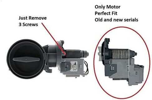 Global Solutions WPW10605427 Pump-Water Wl Compatible with Whirlpool Washer Only Motor in Kuwait