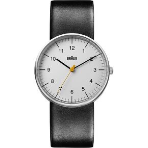 Braun Mens Analogue Classic Quartz Watch with Leather Strap BN0021BKG in Saudi Arabia