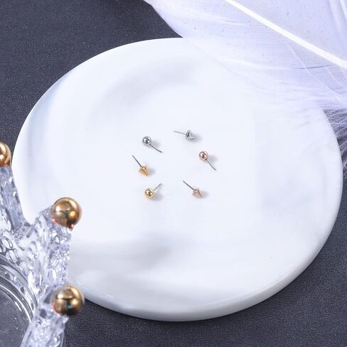 ZS 16G Push-in Lip Rings, Stainless Steel Pushin Forward Tragus Helix Earring, Threadless Labret Monroe Medusa Piercing Jewelry for Women Men in Saudi Arabia