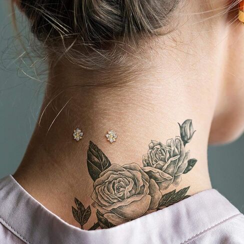 Covet Jewelry Princess Cut CZ Crossed CZ Square Internally Threaded Dermal Top in Saudi Arabia