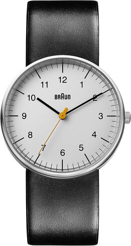 Braun Mens Analogue Classic Quartz Watch with Leather Strap BN0021BKG in Saudi Arabia