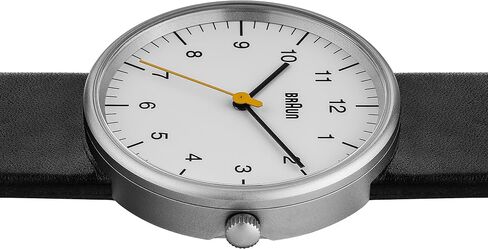 Braun Mens Analogue Classic Quartz Watch with Leather Strap BN0021BKG in Saudi Arabia