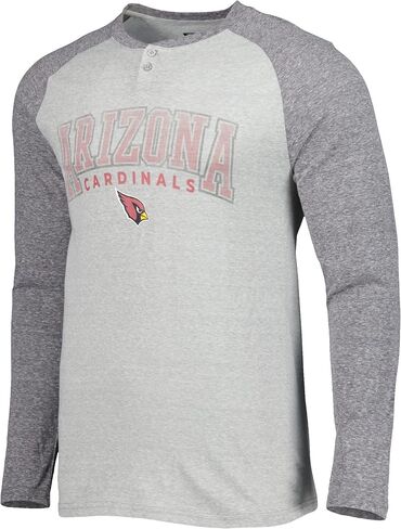 Concepts Sport Men's NFL Ledger Raglan Long Sleeve Henley T-Shirt in Saudi Arabia