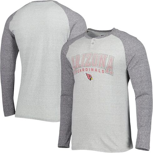 Concepts Sport Men's NFL Ledger Raglan Long Sleeve Henley T-Shirt in Saudi Arabia