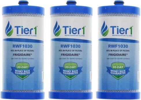 Tier1 WF1CB Refrigerator Water Filter 3-pk | Replacement for Frigidaire PureSource WFCB, RG100, WF284, NGRG-2000, Kenmore 469906, 469910, 9910, Fridge Filter in Saudi Arabia