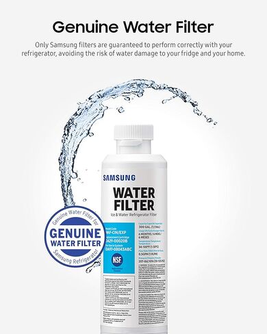 SAMSUNG Genuine DA97-17376B Refrigerator Water Filter, 1-Pack & Samsung Electronics HAFCIN Samsung HAF-CIN/EXP Refrigerator Water Filter 1 Pack, Multicolor in Saudi Arabia
