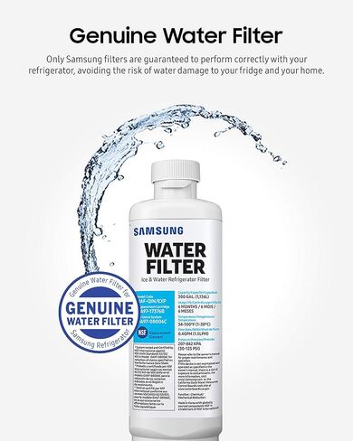 SAMSUNG Genuine DA97-17376B Refrigerator Water Filter, 1-Pack & Samsung Electronics HAFCIN Samsung HAF-CIN/EXP Refrigerator Water Filter 1 Pack, Multicolor in Saudi Arabia