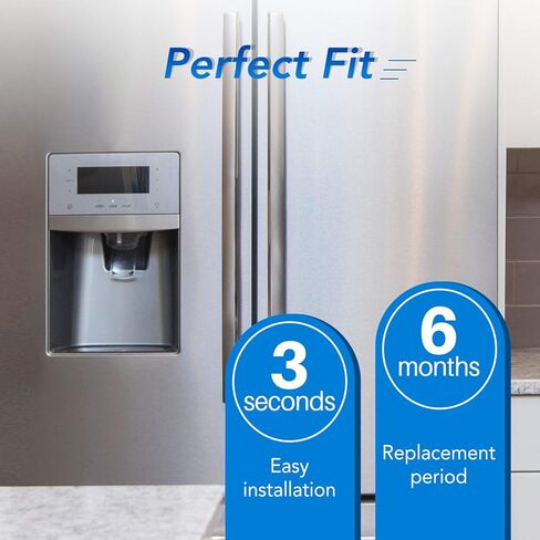 Icepure XWF （𝐍𝐎𝐓 𝐗𝐖𝐅𝐄） استبدال مرشح المياه لـ GE XWF ، WR17X30702 ، GE French Doors و Slide-Tanded GDE25 ، GFE26 ، GNE25 ، GNE27 ، GYE18 ، GBE21 ، GDE21 ، GNE21 ، GFE24 juleine 4pack in Kuwait