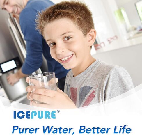 Icepure XWF （𝐍𝐎𝐓 𝐗𝐖𝐅𝐄） استبدال مرشح المياه لـ GE XWF ، WR17X30702 ، GE French Doors و Slide-Tanded GDE25 ، GFE26 ، GNE25 ، GNE27 ، GYE18 ، GBE21 ، GDE21 ، GNE21 ، GFE24 juleine 4pack in Kuwait