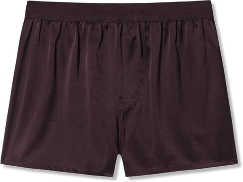 CHUOCHU Men's Silk Boxer Shorts - Pure Mulberry Silk Underwear, Luxury Sleepwear, Pajamas Lounge Shorts - Improved Waistband in Saudi Arabia
