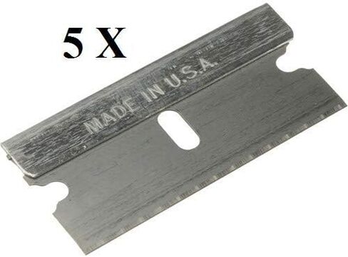 FitAll - 5 Pack Razor Blades-Replacement Razor Blades Single Edge, (5 pack Single Edge Razor Blades) Made in USA in Kuwait