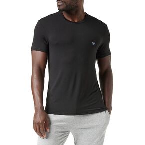 تي شيرت Emporio Armani الرجالي القابل للتمدد بشعار النسر الفسكوزي الفاخر ذو المقاس العادي in Saudi Arabia