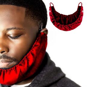 Mens Beard Bonnet for Essential Oil and Moisture Retention and Healthy Hair Growth - Premium Quality Silky Soft Beard Conditioning Cap, Helps to Prevent Itching and Split Ends - Satin Beard Bandana in Kuwait