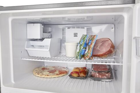 Kenmore Top-Freezer Refrigerator with Ice Maker and 21 Cubic Ft. Total Capacity, Stainless Steel in Saudi Arabia