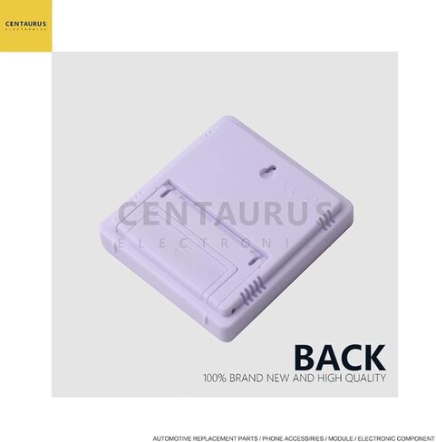 CENTAURUS HTC-1 مقياس حرارة الرطوبة، مقياس درجة الحرارة، ساعة رقمية، منبه، تقويم، شاشة كبيرة لمراقبة الرطوبة لغرفة المنزل، حامل سطح المكتب الداخلي، حامل جداري in Saudi Arabia