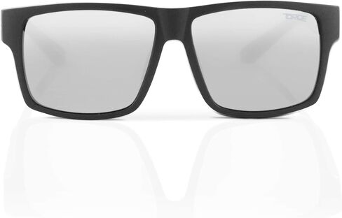 TOROE TR90 Square Frame Grade A Polarized Black Emblem Sunglasses with Anti Reflective Water Repellent Polycarbonate Lenses in Saudi Arabia