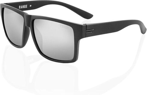 TOROE TR90 Square Frame Grade A Polarized Black Emblem Sunglasses with Anti Reflective Water Repellent Polycarbonate Lenses in Saudi Arabia