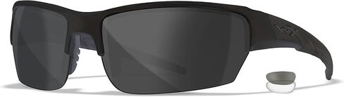 Wiley X WX Valor Tactical Sunglasses, Safety Glasses for Men and Women, Shatterproof UV Eye Protection for Combat, Shooting, Fishing and Extreme Sports, Black Frame, Changeable Lenses, Ballistic Rated in Saudi Arabia