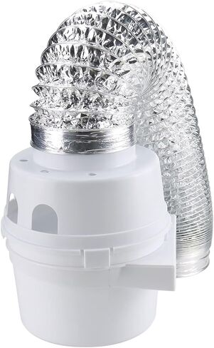 Beaquicy TDIDVKZW Indoor Dryer Vent Kit with 4-Inch by 5-Foot Proflex Duct, 4 Inch in Saudi Arabia