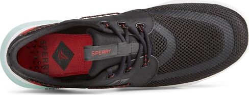 Sperry Men's, 7 Seas 3 Eye Sneaker Black/RED 9 M in Saudi Arabia
