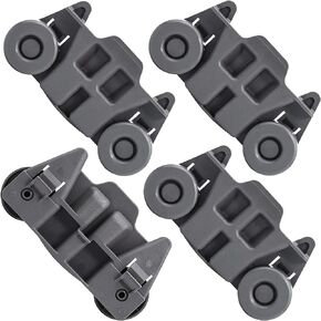 W10195416 PS11722152 Dishwasher Wheels Lower Rack Replacement Parts by AMI, Dishwasher Wheels Lower Rack for Kitchenaid Whirlpool Maytag Kenmore Dishwasher, Replaces AP5983730 W10195416V(4 Pcs)