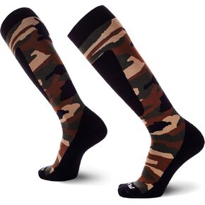 Pure Compression Midweight Camo Snowboard Socks – Merino Wool Winter Cold Weather OTC Ski Sock in Saudi Arabia