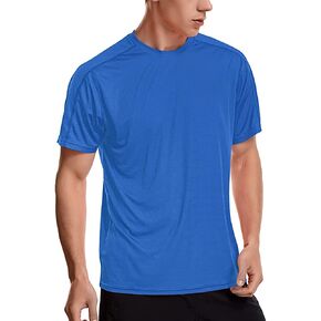 Men's Workout Shirts Lightweight Sun Protection SPF Quick Dry T-Shirts Fishing Hiking Running in Kuwait