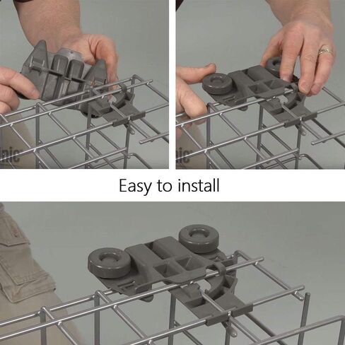 W10195416 PS11722152 Dishwasher Wheels Lower Rack Replacement Parts by AMI, Dishwasher Wheels Lower Rack for Kitchenaid Whirlpool Maytag Kenmore Dishwasher, Replaces AP5983730 W10195416V(4 Pcs) in Kuwait