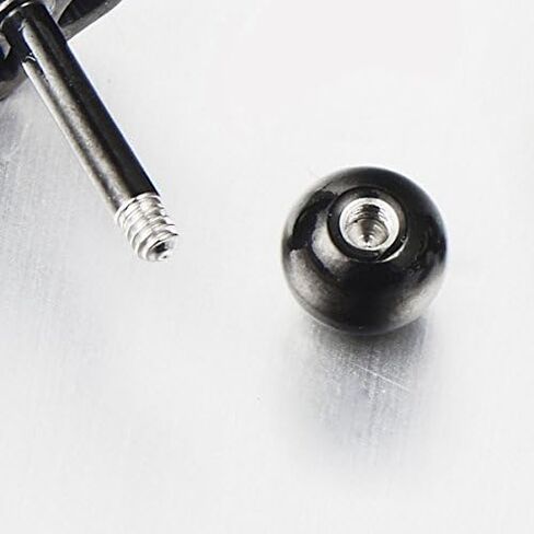 Mens Womens Steel Black Disc Circle With Triangle Stud Earrings, Screw Back, Polished and Satin in Saudi Arabia