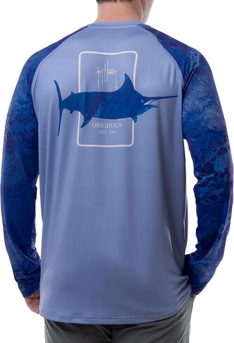 Guy Harvey Men's Raglan Sleeve Sun Protection Top in Kuwait