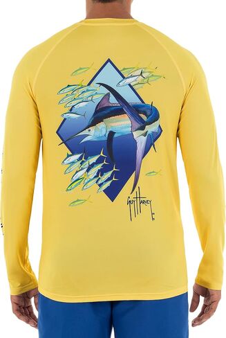 Guy Harvey Men's Raglan Sleeve Sun Protection Top in Kuwait
