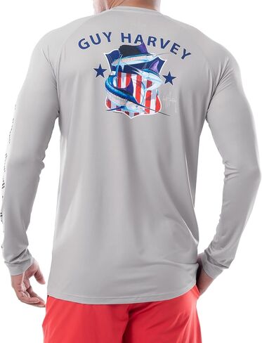 Guy Harvey Men's Raglan Sleeve Sun Protection Top in Kuwait