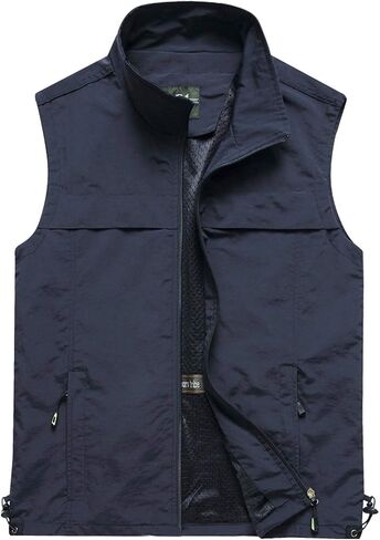 Gihuo Men's Lightweight Quick Dry Outdoor Multi Pockets Fishing Vest in Kuwait