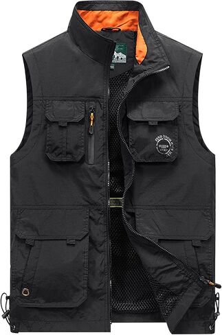Gihuo Men's Lightweight Quick Dry Outdoor Multi Pockets Fishing Vest in Kuwait
