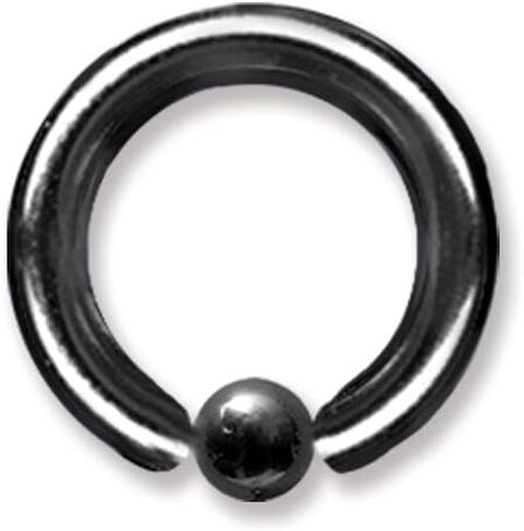 Jewelry by Sweet Pea 10G (2.6mm) 1/2 (13mm) Long w/ 5mm Ball Black (ZR-DS11) 10G (2.6mm) 1/2 in Saudi Arabia