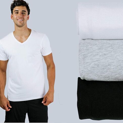 Pair of Thieves 3-Pack Slim Fit Crew Neck T-Shirts for Men - Super Soft Tagless T-Shirts for Men, Multipack Tee Undershirts in Kuwait
