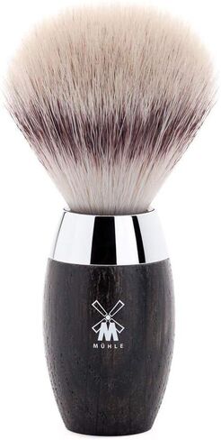 MÜHLE KOSMO Olive Wood Silvertip Fiber Shaving Brush - Synthetic Luxury Shave Brush for Men, Rich Lather in Kuwait
