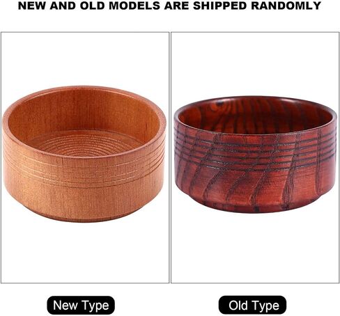Shaving Bowl, Wooden Shaving Soap Bowl Cup Mug Tool Natural For Man Shaver Razor Cleansing Foam Round in Saudi Arabia