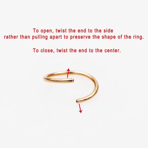 JOFUKIN Seamless Nose Rings Hoop Septum Ring Piercing Earrings for Women for Helix Daith Rook Tragus Conch Lip Men's Body Jewelry 22g/20g/18g - 6mm/8mm/10mm/12mm - Silver/Gold/Rose Gold in Saudi Arabia
