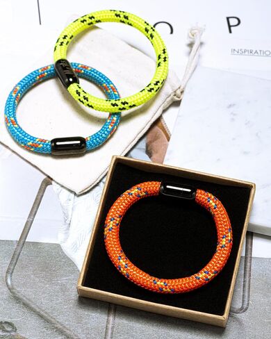 Handmade Nautical Rope Bracelet with Magnetic Stainless Steel Clasp Durable Braided Rope Cuff Wristband for Men Women in Saudi Arabia