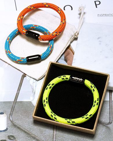 Handmade Nautical Rope Bracelet with Magnetic Stainless Steel Clasp Durable Braided Rope Cuff Wristband for Men Women in Saudi Arabia
