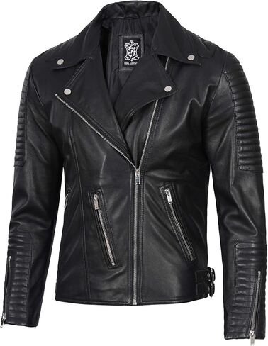 جاكيت Fjackets للدراجات النارية للرجال - سترات من جلد الخراف الحقيقي لركوب الدراجات النارية للرجال in Kuwait