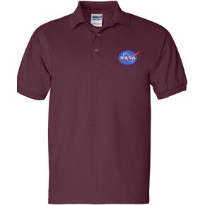 ALLNTRENDS Men's Polo T Shirt NASA Embroidered Space Tee in Saudi Arabia
