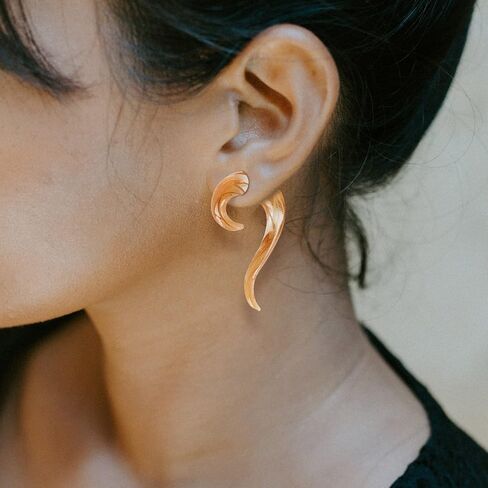 Oyaface 2 PC Glass Ear Tapers Plugs 8G-00G Seahorse Spiral Gauges Piercing Jewelry Set in Kuwait