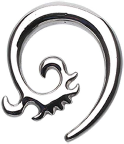 Oceanic Waves Steel Ear Gauge Spiral Hanging Taper in Saudi Arabia