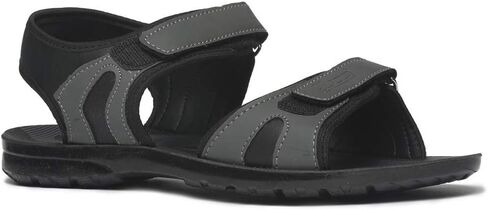 باراجون صندل مريح للمشي لمسافات طويلة للرجال بلون رمادي واسود in Kuwait