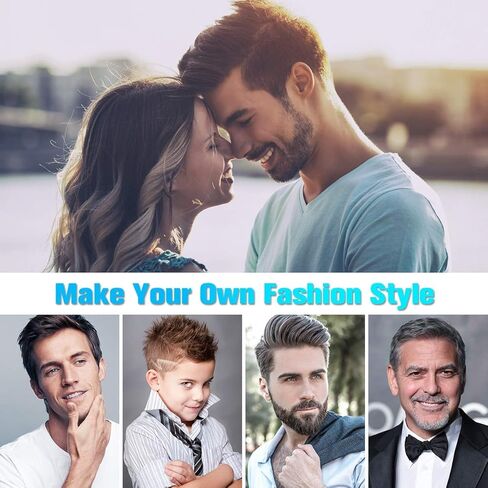 Electric Razor, Electric Shavers for Men, Dry Wet Waterproof Mens Rotary Facial Shaver, Portable Face Shaver Cordless Travel USB Rechargeable with Hair Clipper for Shaving Husband Dad in Kuwait