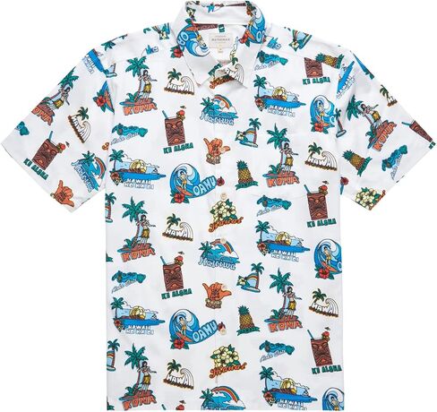Quiksilver Men's Palm Bands Button Down Shirt in Kuwait