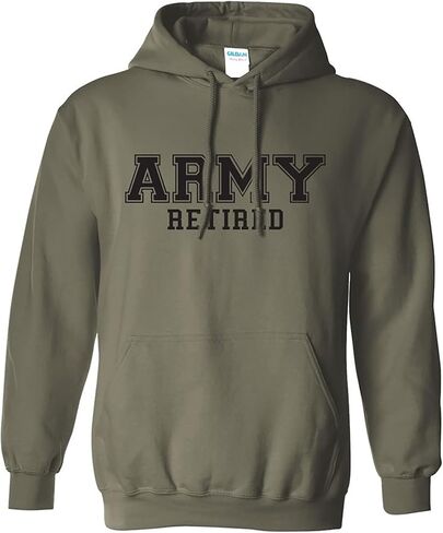 ARMY Retired BLACK logo Hooded Sweatshirt in Kuwait