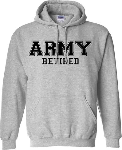 ARMY Retired BLACK logo Hooded Sweatshirt in Kuwait